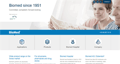 Desktop Screenshot of biomed.ch