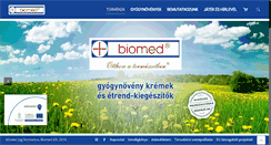 Desktop Screenshot of biomed.hu