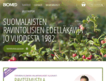 Tablet Screenshot of biomed.fi