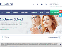 Tablet Screenshot of biomed.org.pl